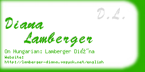 diana lamberger business card